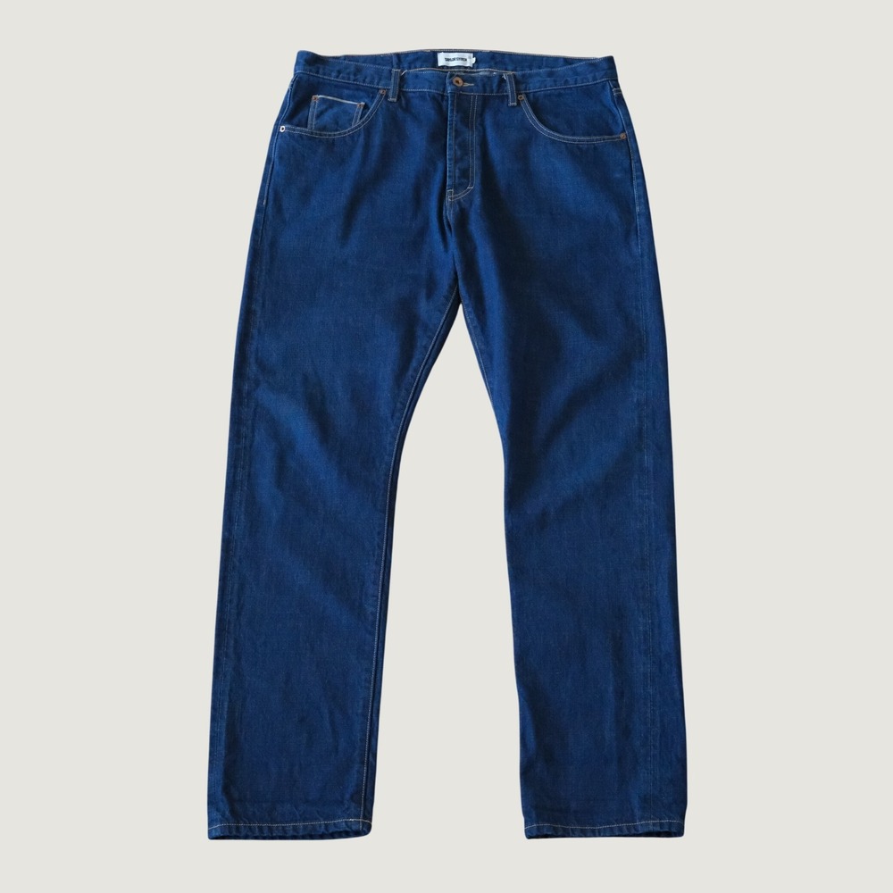 Taylor Stitch Selvedge Denim Jeans Blue Straight Leg Size 36 Mens